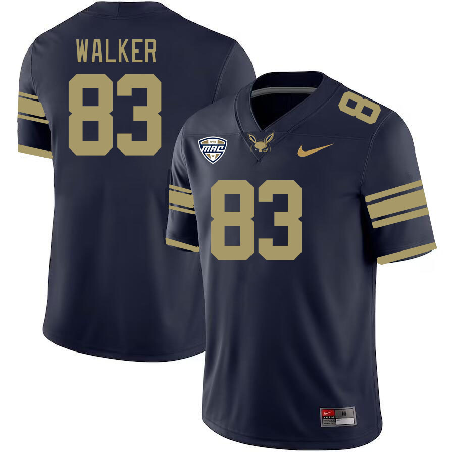 Men-Youth #83 Myles Walker Akron Zips 2023 College Football Jerseys Stitched-Blue